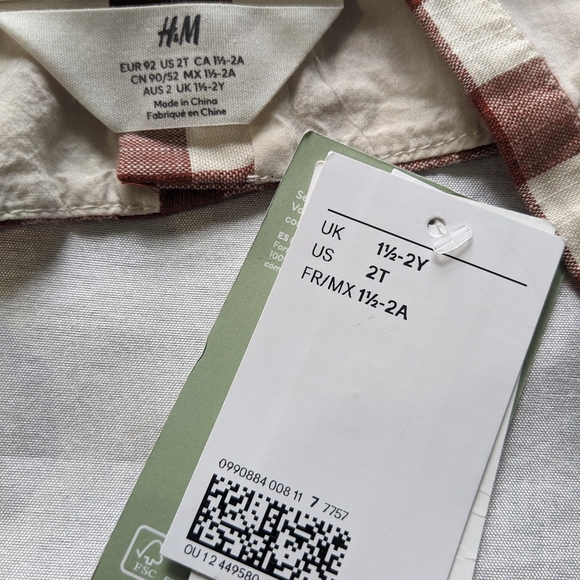 H&M Kids Exclusive, Short sleeveless top. Size 2T. - Picture 6 of 6